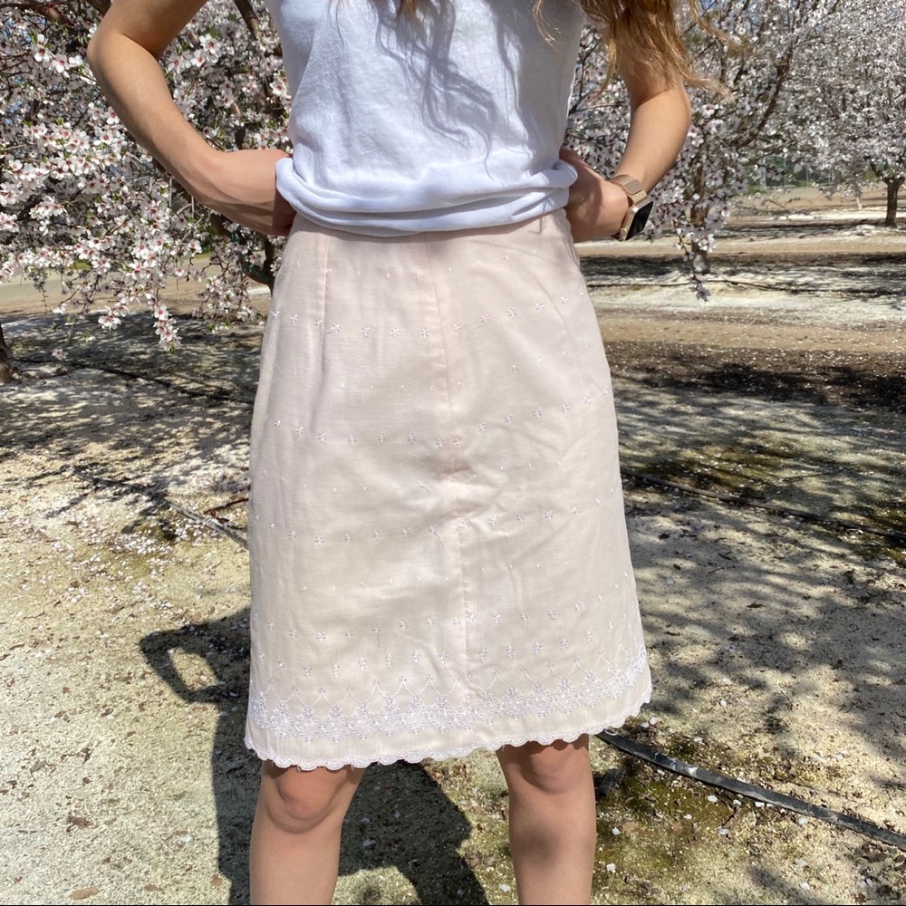 Pastel Pink Midi Skirt